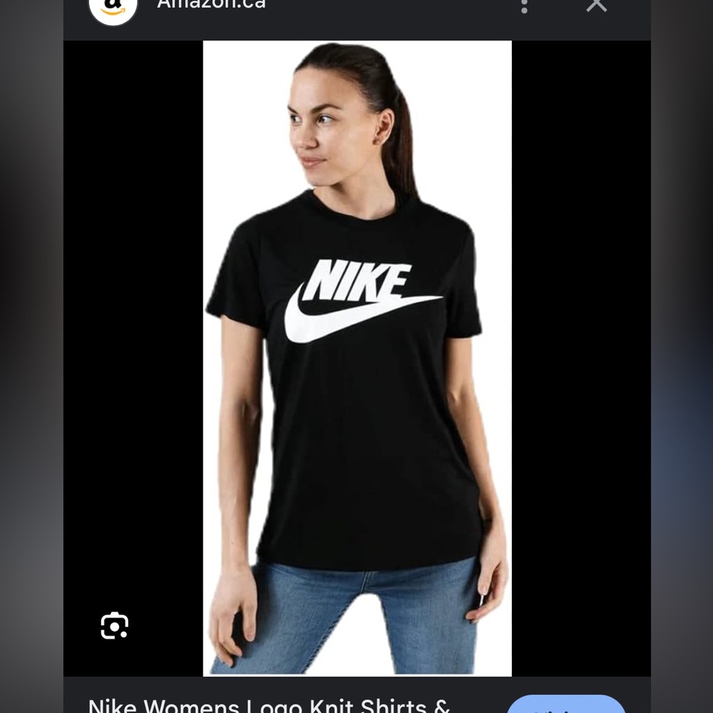 Black nike womens shirt
